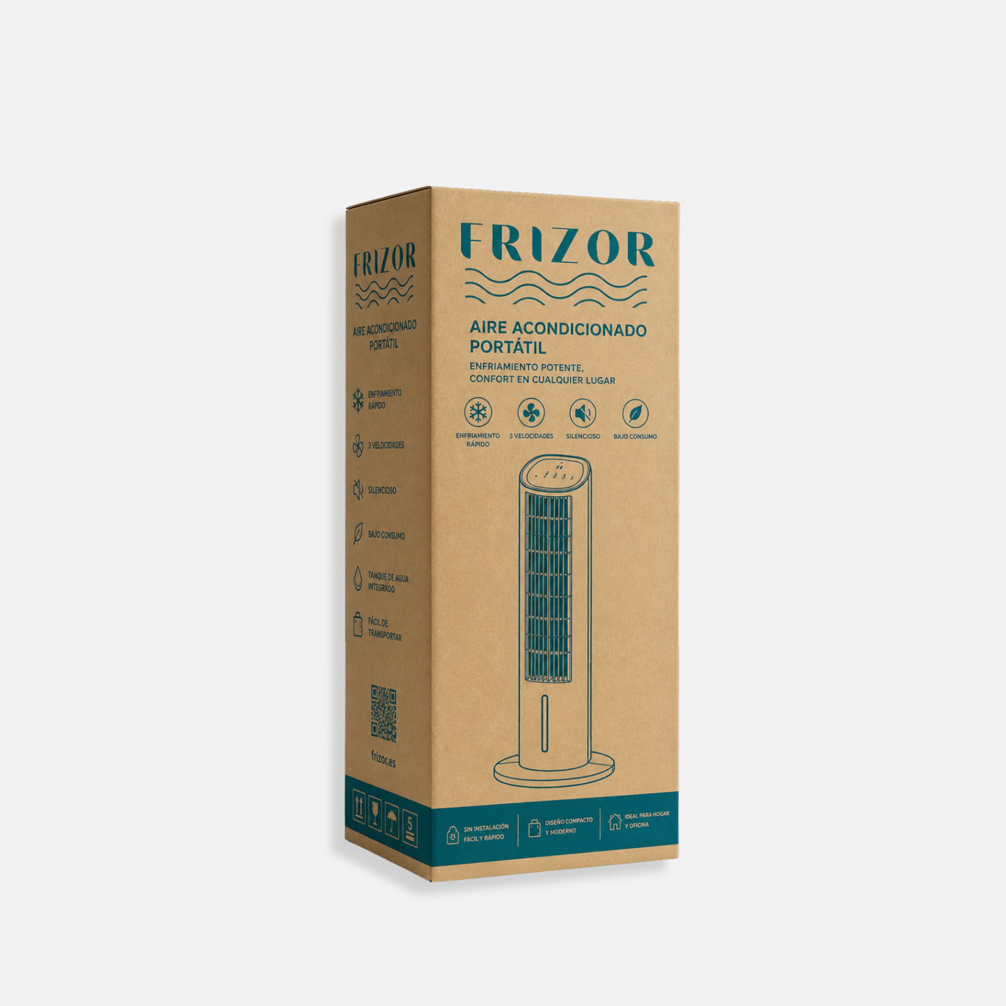 Frizor Aire Acondicionado Portátil – Enfriamiento Rápido, Silencioso y sin Instalación