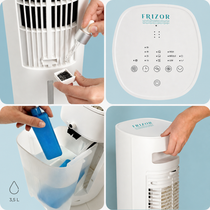 Frizor Aire Acondicionado Portátil – Enfriamiento Rápido, Silencioso y sin Instalación